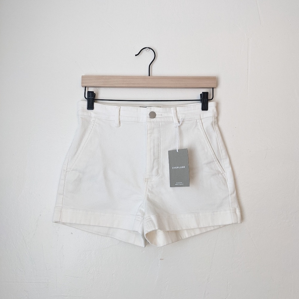 NWT Everlane Cotton Twill Short in Bone